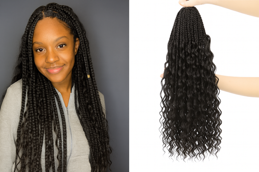 African Braids Crochet Curly River Locs